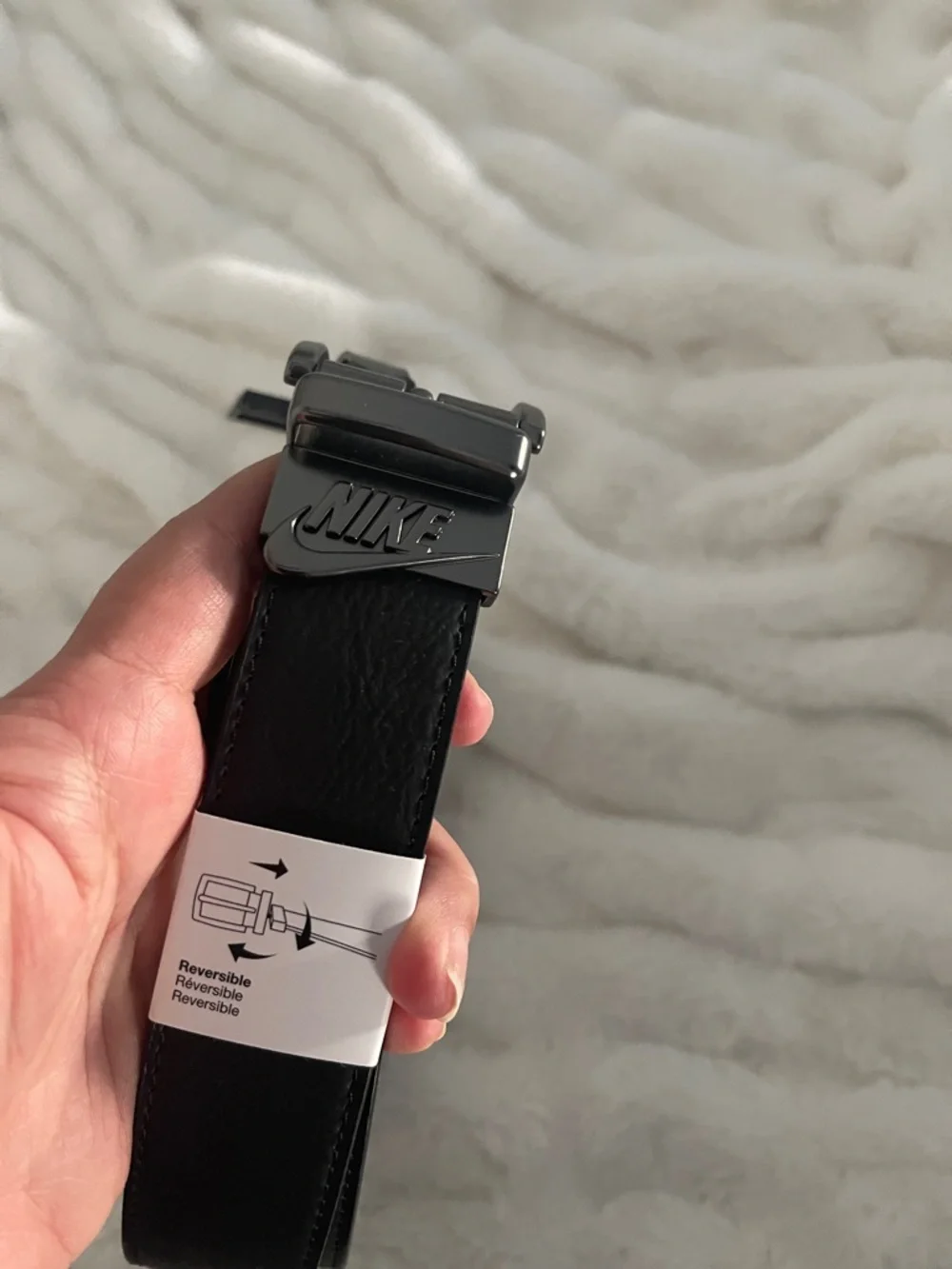 Nike Men’s Black Leather Belt  XL